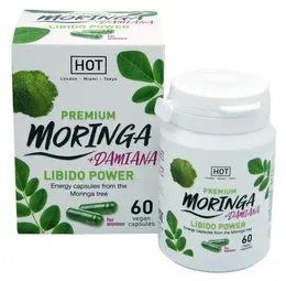 HOT BIO Moringa Libido Power Caps 60 - Veganski biljni dodatak za žene