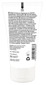 Lick it! Vino-jagoda veganski gel za masažu 50 ml - Mirisna formula na bazi vode
