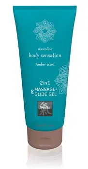 Just Glide 2u1 intimni gel miris jantara 200 ml - masaža i lubrikacija
