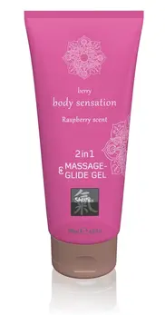 Just Glide 2u1 gel za masažu i lubrikaciju miris maline 200 ml