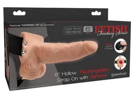 Fetish Fantasy RC Strap-On Sistem 17.8 cm Punjiv sa daljinskim upravljanjem Crna