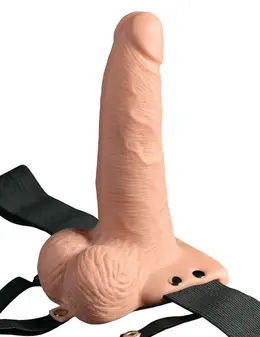 Fetish Fantasy RC Strap-On Sistem 17.8 cm Punjiv sa daljinskim upravljanjem Crna
