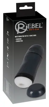Rebel Intimni uređaj 2-u-1 Usisavanje i vibracija, 21.8 cm, Crna
