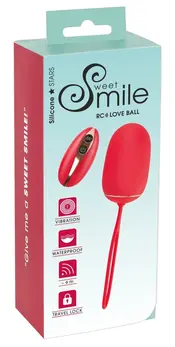 Sweet Smile RC Intimna vibraciona loptica, Silikon, Daljinski, 7 režima, Roze