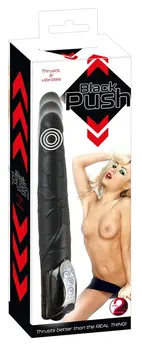 You2Toys Black Push Thrusting Vibrator 27.7cm, 3-Speed, 7 Modes
