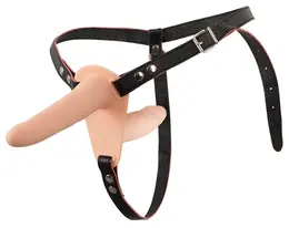 You2Toys Vibrirajući Dvostruki Strap-On Set, Podesivi Pojas, Crna