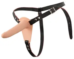 You2Toys Vibrirajući Strap-On Sistem, Podesivi Pojas, 15.7 cm, Crna