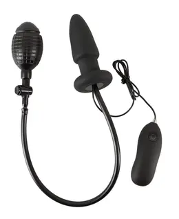 You2Toys Naduvavajući Vibrirajući Čep 7 Modova Crna 12.2cm Silikon
