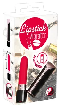 You2Toys Lipstick Mini Vibrator 10-Mode Rechargeable Red 9.7cm