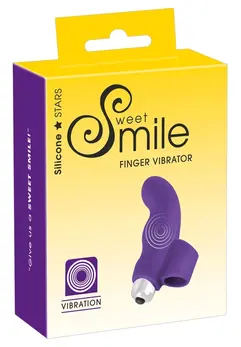 Sweet Smile Finger Model Intimni Maser Ljubičasti Silikon 9.3 cm