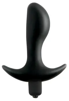 Blush Novelties Vibrating Perfect Plug Black 12.2cm Silicone Massager