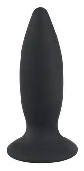 Black Velvets S Vibracioni Silikonski Čep Punjiv, 11 cm, Crni