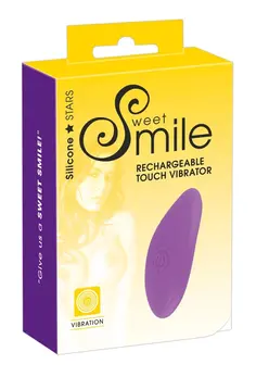 Sweet Smile Rechargeable Touch - Compact Silicone Lay-On Massager, Pink