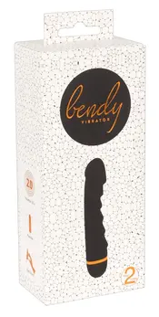 You2Toys Bendy Ripple Fleksibilni Crni Vibrator, 20 Modova, 16.5 cm