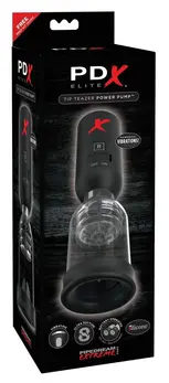 PDX Elite Tip Teazer Power Pump Intimni Usisni Trener Crni 24.2 cm