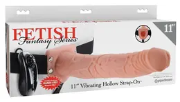 Fetish Fantasy Vibrirajući Strap-On Sistem 29 cm Bež Podesivi Pojas