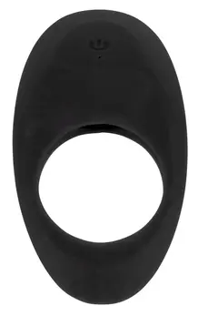 Lust Black Vibrating Intimate Ring Silicone USB Rechargeable 9 cm