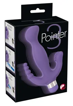 You2Toys 3 Pointer Multi-Zone Vibrating Device Purple 20.5cm