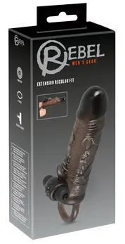 Rebel Extension Regular Fit Intimni Sistem sa Vibro-Kuglicom, 19 cm