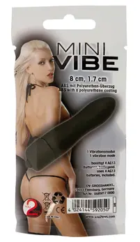 You2Toys Mini-Vibe Black Compact Intimate Massager 8cm ABS