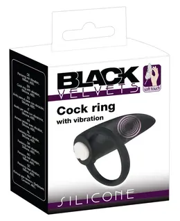 Bad Kitty Vibrating Support Ring 6cm Silicone Black Multi-Use