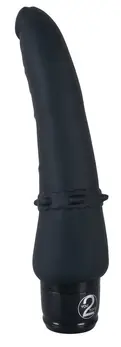 Vibra Lotus Black Fleksibilni silikonski stimulacioni uređaj 25 cm