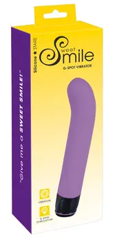 Sweet Smile Genius Flexible Silicone G-Spot Vibe 20cm Purple