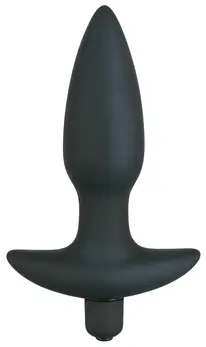 Black Velvet Medium Vibrirajući analni čep Silikon 15 cm Crna