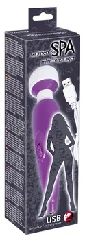 Passion Pointer Mini Wireless Massage Wand, Adjustable Vibration, Purple
