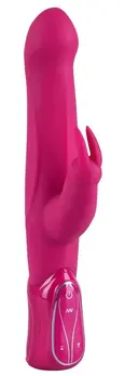 You2Toys The Hammer Thrusting Silicone Rabbit Vibrator 30.5 cm Black