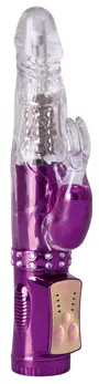 Diamond Affairs USB Rotating Intimate Device Purple 22cm TPE/ABS