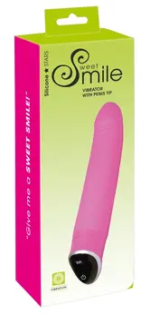 Smile Happy Roze Vibrator 7 režima Zakrivljeni model - Kompaktni dizajn