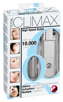 You2Toys Total Climax Bullet Žičani masažer 6 režima 5.5cm Srebrni