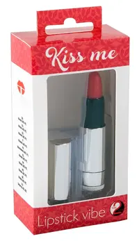 You2Toys Kiss Me Lipstick Mini vibrator, više brzina, Crvena/Crna, 8.7cm