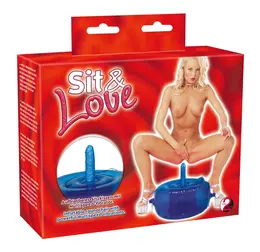 You2Toys Sit & Love Inflatable Vibrating Chair with Handles, Black