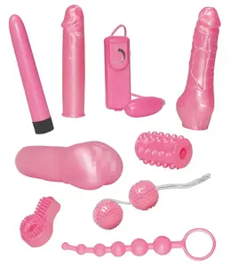 Candy Toy 9-delni ružičasti multifunkcionalni intimni set sa vibracionim elementima