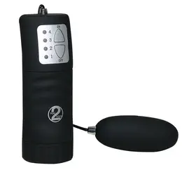 Velvet Black Bullet od You2Toys - 4-nivoa žičana vibracija, 6 cm, ABS/PU