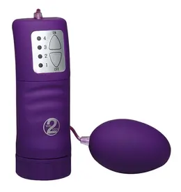 You2Toys Velvet Purple Pill intimni masažer sa daljinskim upravljačem, crni 6cm