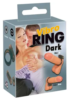 You2Toys Vibro Ring Dark - fleksibilni intimni prsten sa mini vibracijom