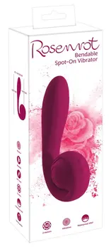 Rosenrot Rose Savtljivi Dvomotorni Fleksibilni Intimni Masažer Roze 20cm