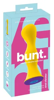 bunt. Vibrating Anal System Colour Block 12.6 cm Waterproof Rechargeable