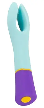 bunt. Double Vibrator Colour Block 18.2 cm Soft Touch Waterproof