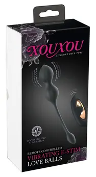 XOUXOU RC E-Stim Pelvic Trainer with Remote, Silicone, 10 Modes, Black