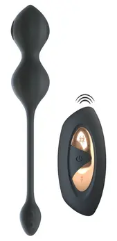 XOUXOU RC E-Stim Pelvic Trainer with Remote, Silicone, 10 Modes, Black