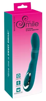 Sweet Smile Rotirajući G-Spot Uređaj, Zakrivljen, 22.8 cm, Roze, Punjenje