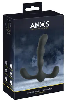 ANOS Prostate Plug 3-Motorni Silikonski Model, Vodootporan, 13cm, Crna