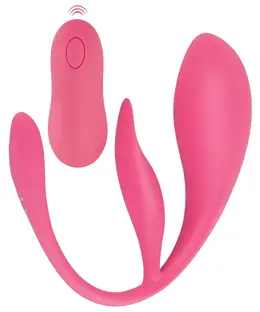 Sweet Smile RC Duplo Zadovoljstvo Intimni Vibracioni Sistem, 26cm, Roze