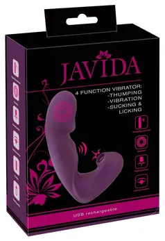 Javida 4 Funkcije Vibrator Silikon Više-Režimski Intimni Uređaj 18cm