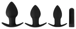 Black Velvets Analni Training Set Silikonskih Čepova sa 10-Režimskim Vibracionim Sistemom