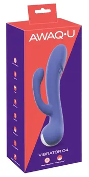 You2Toys AWAQ.U Vibrator 4 Dual Action Silicone Purple 22cm